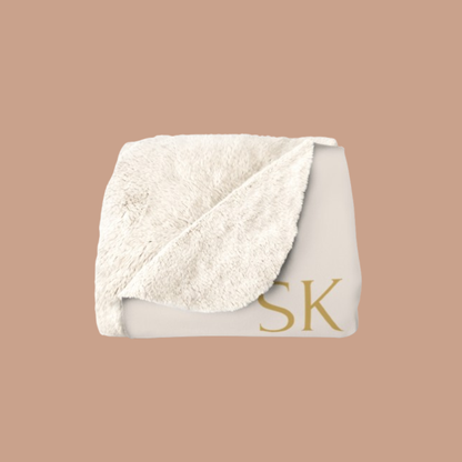 Plaid Ivoire Sherpa  -Snoukinou -"Merci de m'aimer comme je suis "