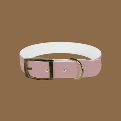 Collier pour  chien- NO Comment-Rose poudré  chic Premium Snoukinou