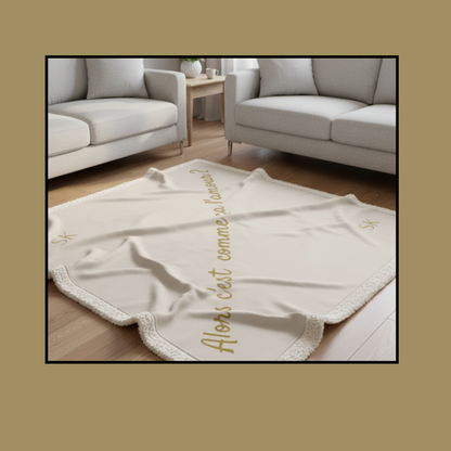 Plaid Ivoire Sherpa -Snoukinou-" Alors c'est  comme ça l'amour ?"