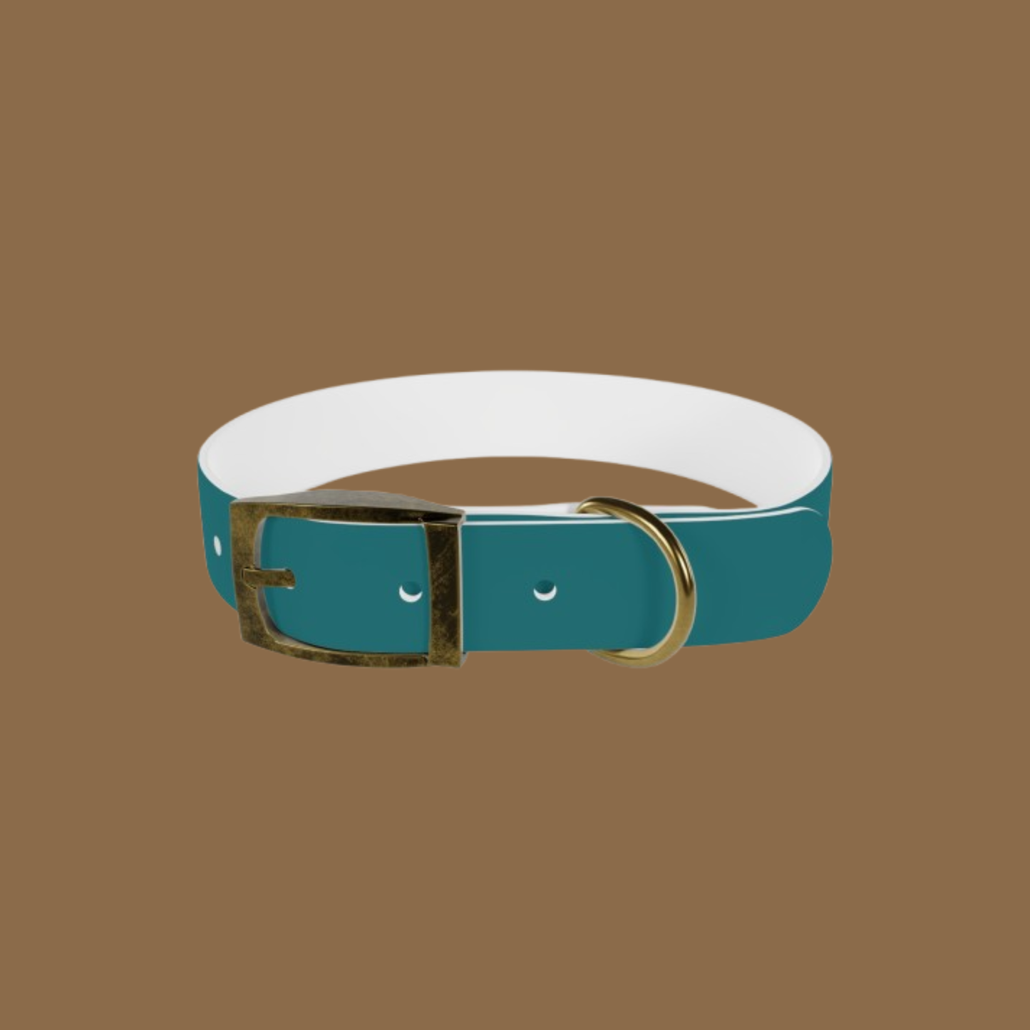 Collier pour  chien- NO Comment-Cyan   chic Premium Snoukinou