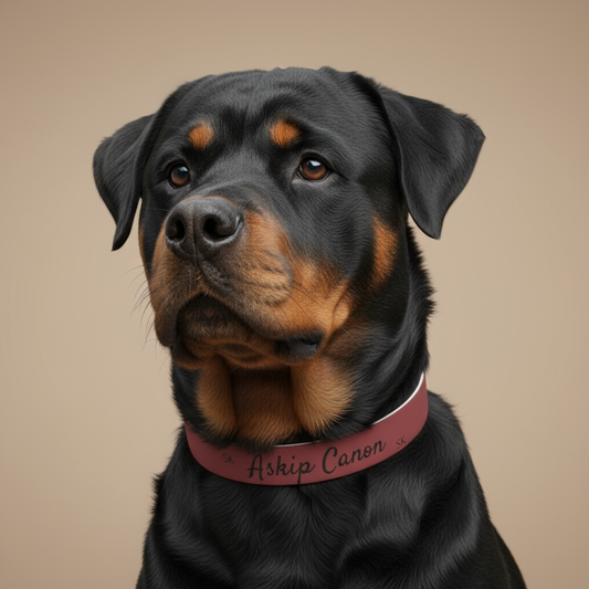 Collier pour  chien- Askip Canon -  Rouge Premium Snoukinou