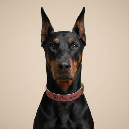 Collier pour  chien- NO Comment - Rouge Premium Snoukinou