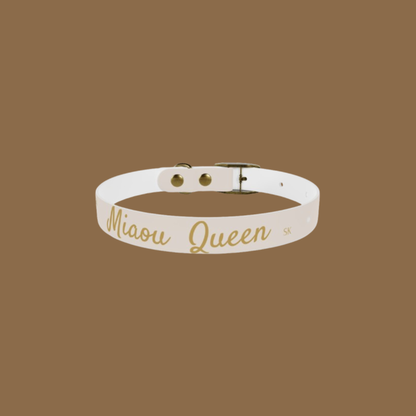 Collier pour chatte-Miaou Queen Ivoire Premium