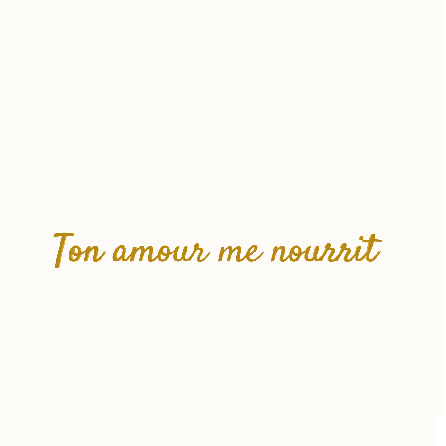 Gamelle Premium Inox Chien et Chat - Ton amour me nourrit  (Edition limitée, Or)