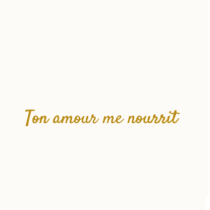 Gamelle Premium Inox Chien et Chat - Ton amour me nourrit  (Edition limitée, Or)